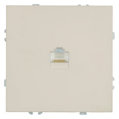 Розетка компьютерная 1-местная RJ-45 (механизм), серия Эмили, RST00-5117-08, кашемир, soft touch 498