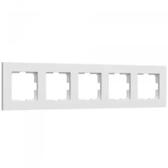 Рамка на 5 постов Slab (белый софт) W0052961 Werkel a067786
