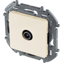 Розетка TV - «звезда» - 2 дБ - 0-2400 мГц - INSPIRIA - слоновая кость Legrand 673851