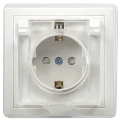 KVARTA Роз. з/к/ш/кр IP44 16А кер РСбш10-3-ККБ-44 бел. IEK ERK70-K01-10-DM-44