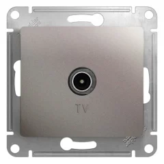 GLOSSA TV РОЗЕТКА оконечная 1DB, механизм, ПЛАТИНА Systeme Electric GSL001291