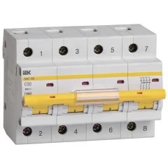 KARAT Авт. выкл. ВА47-100 4P C 50А 10кА IEK MVA40-4-050-C