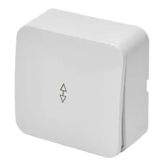 Переключатель открытой установки 1-клавишный, , 250В, 10А, IP20, серия София, белый, MSW10-12 STEKKE