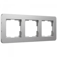 Рамка на 3 поста Platinum алюминий W0032606 Werkel a059215