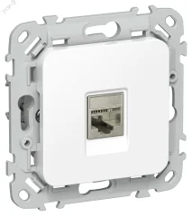 FLITE Розетка компьютерная RJ45 категория 5Е STP РК5е-1-1-ФлБ белый IEK FI-K11-1-K01