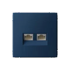 ARTGALLERY РОЗЕТКА двойная компьютерная RJ45+RJ45, кат.6А, механизм, АКВАМАРИН GAL0 Systeme Electric