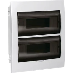 Корпус пластиковый ЩРВ-П-24 черн. прозр. дверь IP41 GENERICA MKP12-V-24-41-G