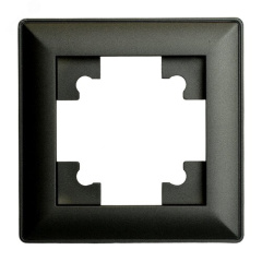 Рамка 1-местная, серия Катрин, PFR00-7001-05, черный STEKKER 39812