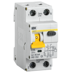 АВДТ 32 C25 - Автоматический Выключатель Дифф. тока IEK MAD22-5-025-C-30