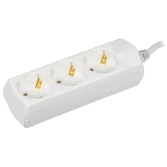 Удлинитель У03 3 места 2P+PE/3м 3х1мм2 10А/250В GENERICA WYP10-10-03-03-Z-G