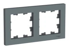 ATLASDESIGN 2-постовая РАМКА, универсальная, ГРИФЕЛЬ Systeme Electric ATN000702