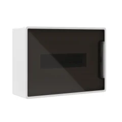 Щиток 12 мод настенный FRAME, белый, с тонированной дверцей, с 2 шинами PEN на 6 и 8 отв. F12W1W DKC