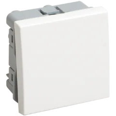 ВКО-21-00-П Выключатель одноклавишный (на 2 модуля) ПРАЙМЕР белый IEK CKK-40D-VO2-K01