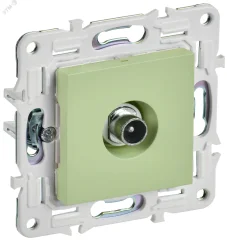 SKANDY Розетка TV проходная SK-A17G мятный IEK SK-A10-P-K06