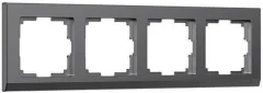 Рамка на 4 поста Stark (графит матовый) W0041864 Werkel a063118