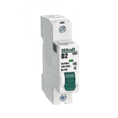 Авт. выкл. 1Р 2А х-ка D ВА-103 6кА нов. DEKraft 12329DEK