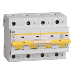 KARAT Авт. выкл. ВА47-100 4P C 20А 10кА IEK MVA40-4-020-C
