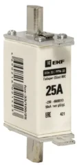 Плавкая вставка ППН-33 100/ 25А габарит 00С EKF fus-33/100/25