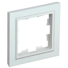 BRITE Рамка 1-мест. РУ-1-БрЖ жемч. IEK BR-M12-K36