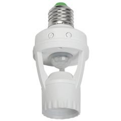 Датчик движения ДД 045 белый E27 60Вт 360гр 6м IP20 IEK LDD10-045-60-001