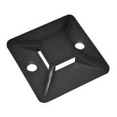 Площадка самоклеящаяся 25х25 черная под хомуты (100шт) IEK UHP31-25-100