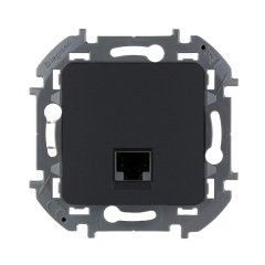 Информационная розетка RJ 45 - категория 5e - UTP - INSPIRIA - антрацит Legrand 673828