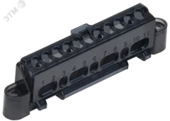 TEKFOR Суппорт для шин в корпус (ширина 6 модулей) IEK TF-KP00D-S-06