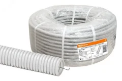 Труба гофрированная ПВХ d 63 с зондом (15 м) легкая TDM TDM Electric SQ0401-0007
