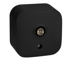 Розетка телевизионная Quteo чёрный матовый Legrand 782478