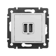 VALENA Розетка двойная USB белая Legrand 770470