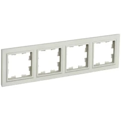 BRITE Рамка 4-мест. РУ-4-БрКр беж. IEK BR-M42-K10