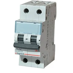 Автоматический выключатель TX³ 6000 - 6 кА - тип характеристики C - 2П - 230/400 В~ - 10 А - 2 модул