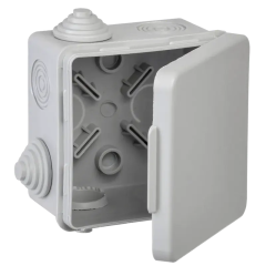 Коробка распред. 80х80х50мм о/к IP54 4 вв. (7035) GENERICA UKO31-080-080-050-K03-54G