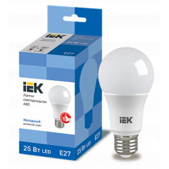 Лампа LED A80 груша 25Вт 230В 6500К E27 IEK LLE-A80-25-230-65-E27