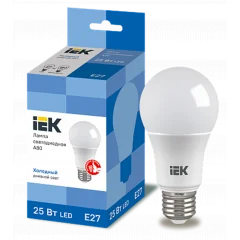 Лампа LED A80 груша 25Вт 230В 6500К E27 IEK LLE-A80-25-230-65-E27