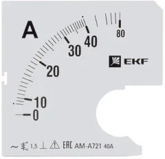 Шкала сменная для A721 40/5А-1,5 PROxima EKF s-a721-40