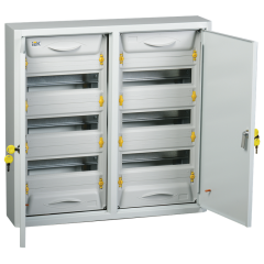 Корпус металлический накладной ЩРн-2х36з-0 36 (2х3х12) 72 модуля УХЛ3 IP31 PRO ИЭК mkm15-n-2x36- IEK