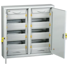 Корпус металлический накладной ЩРн-2х36з-0 36 (2х3х12) 72 модуля УХЛ3 IP31 PRO ИЭК mkm15-n-2x36- IEK