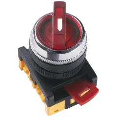 Переключатель АNС-22-2 2 полож. крас. неон/240В I-O 1з+1р IEK BSW10-ANC-2-K04