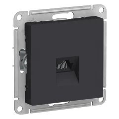 Розетка компьютерная 1xRJ45 Cat.5, карбон Systeme Electric ATN001083