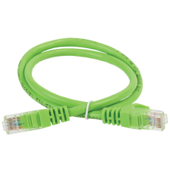 Шнур коммутационный кат.5Е UTP 0,5м зеленый GENERICA PC02-C5EU-05M-G