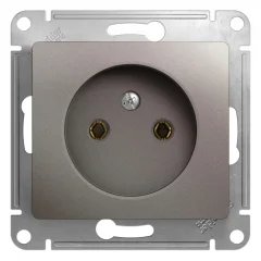 Glossa Платина Розетка б/з Systeme Electric GSL001241