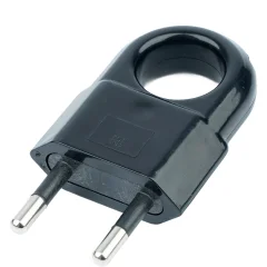 Вилка PPG10-45-201 прямая без заземления, ABS пластик 250В, 10A, IP20, белая STEKKER 50797