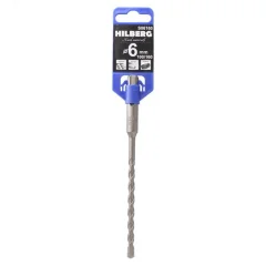 Бур для перфоратора по бетону 6*160мм SDS-plus , Hilberg S06160
