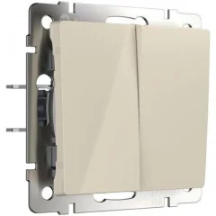 Перекрестный переключатель двухклавишный (слоновая кость) W1123003 Werkel a058434