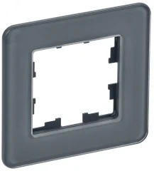 BRITE Рамка 1-мест. РУ-1-2-Бр стекло графит RE IEK BR-M12-G-41-K53