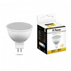 Лампа светодиодная, (9W) 230V G5.3 2700K MR16, LB-560 Feron 25839