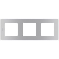 Рамка - 3 поста - INSPIRIA - алюминий Legrand 673952