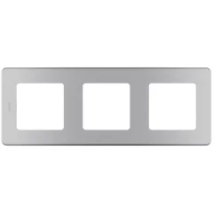 Рамка - 3 поста - INSPIRIA - алюминий Legrand 673952