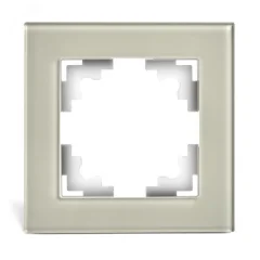 Рамка 1-местная, стекло, серия Катрин, GFR00-7001-07, дымчатый STEKKER 49031